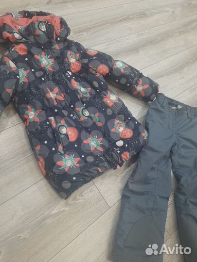 Зимний костюм для девочки 110