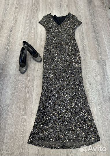 Вечернее платье размер M + туфли Gina