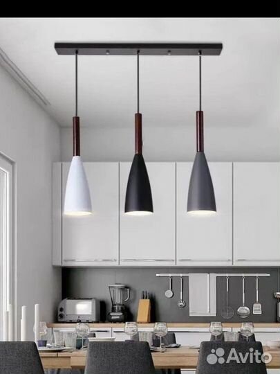 Светильник подвесной новый тройной