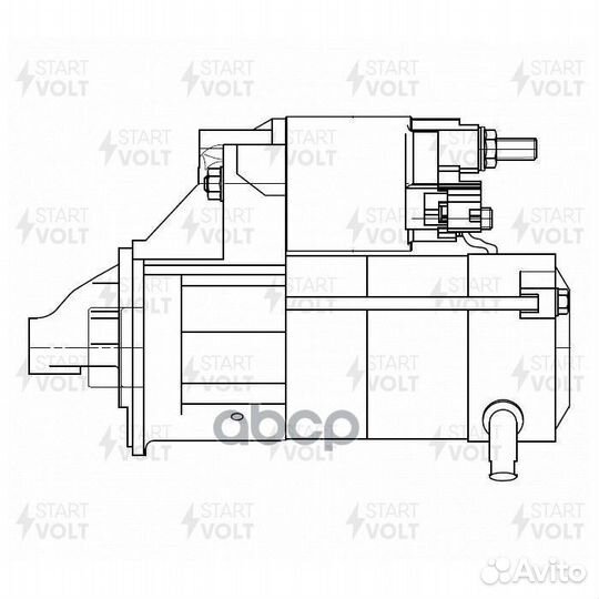 LSt 1941 Стартер toyota corolla E100 (91) /cald