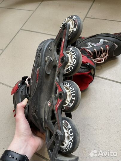 Ролики oxelo раздвижные 32-35 размер