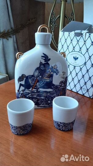 Штоф графин и 2 стопки, ифз, новый, в упаковке