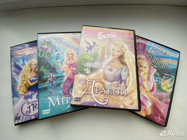 DVD диски мультфильмов Barbie/Барби