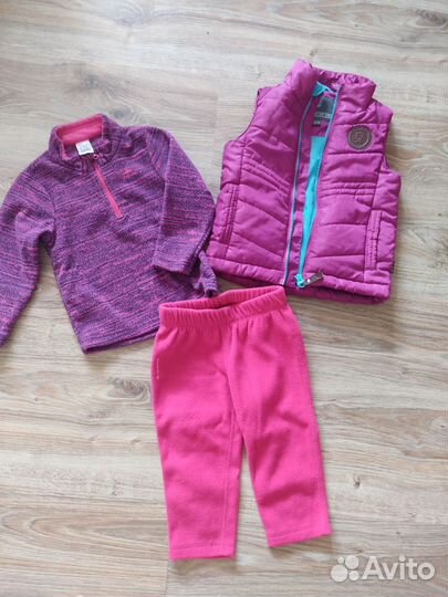 Комплект флис декатлон жилетка