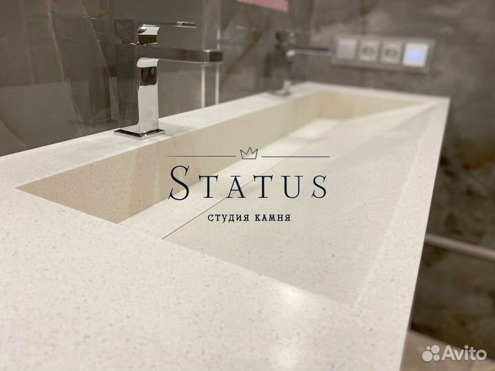 Столешница под раковину из акрила