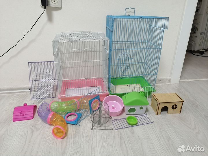 Клетка для грызунов с аксессуарами