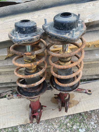 Стойки с занижением на ваз priora