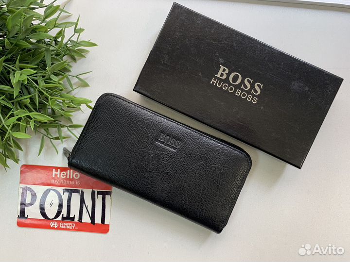 Портмоне Hugo Boss кожа