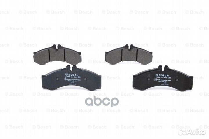Колодки торм диск передн к-т 0986424832 Bosch