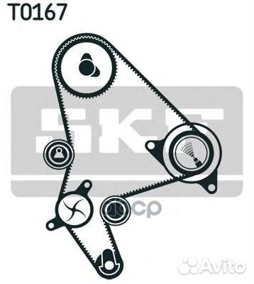 Комплект ремня грм vkma03247 Skf