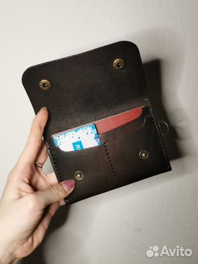 Кожаный кошелёк для документов
