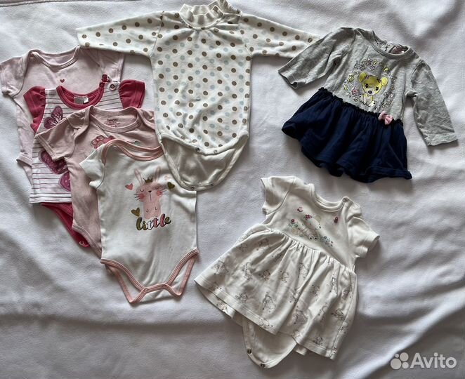 Пакетом на девочку 3-6мес