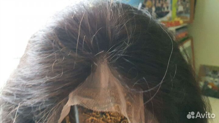 Парик карэ темный шоколад натуральный