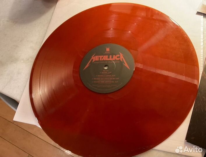 Metallica–Master Of Puppets LP(лимитка) Красный US