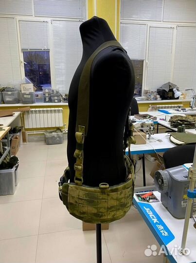 Боевой пояс с баллистической защитой и лямками Бр1