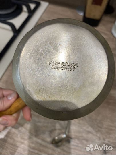 Турка медная СССР с ложечкой