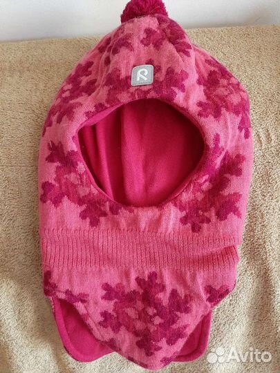 Шапка шлем зимняя для девочки