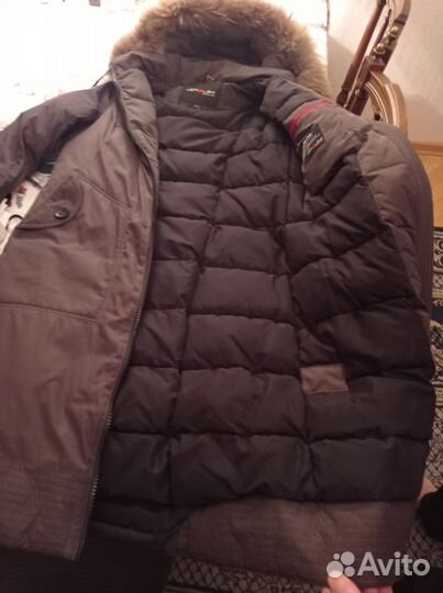 Пуховик зимний женский 44, длинный и теплый