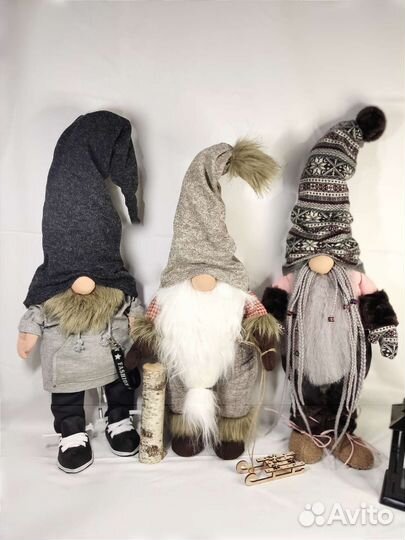 Скандинавский гном, кукла интерьерная, игрушка