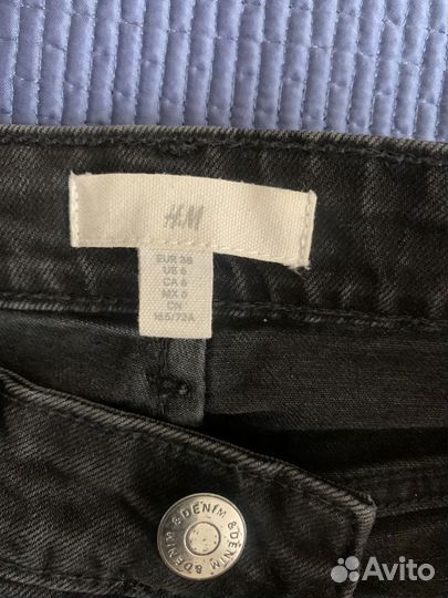 Джинсы H&M новые, посадка на талии, прямые, eur38