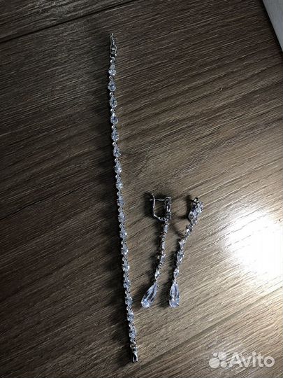 Браслет и серьги подарочный комплект