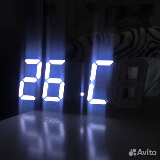 Часы настольные светодиодные с будильником