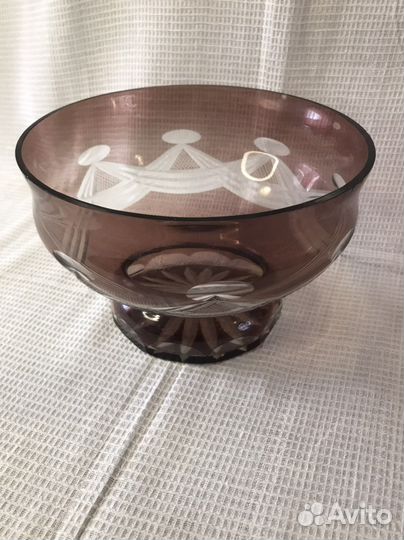 Ваза для фруктов хрусталь Германия
