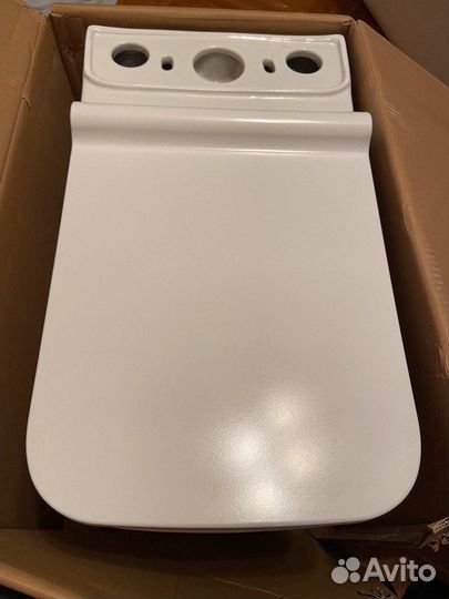 Унитаз-компакт Aquanet Cube с дефектом