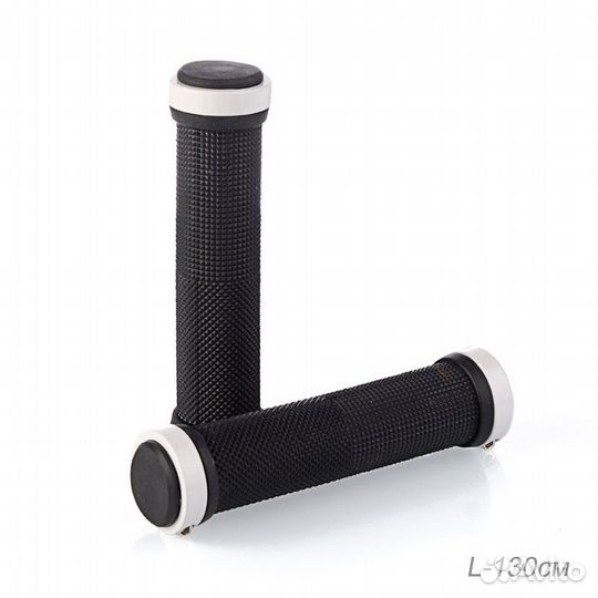 Грипсы 130 мм с алюминевыми струбцинами 2шт черный