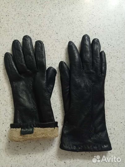 Перчатки женские кожаные 6,5