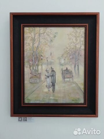 Интерьерная Картина маслом на холсте большая