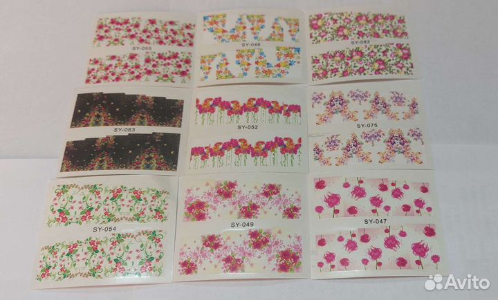 Наклейки слайдеры для ногтей