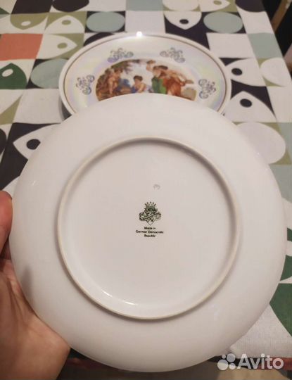 Три тарелки Madonna. GDR. 19cm