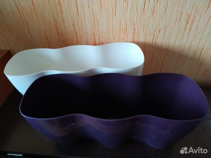 3 кашпо (горшки) для цветов, цветочных композиций