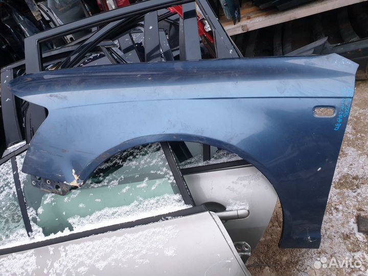 Крыло переднее левое Audi A6 C6 4F ауди а6 с6 сине