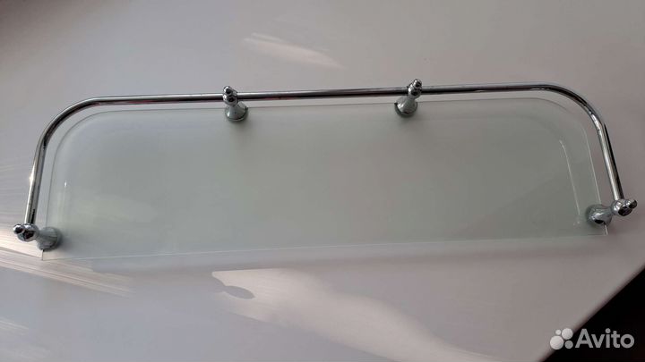 Полка в ванную стеклянная 40*11*5 см