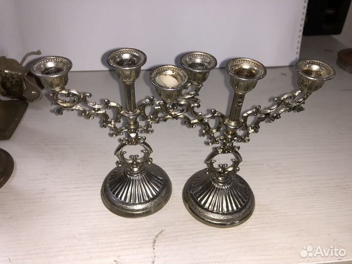 Старинные подсвечники И утварь. довоенное