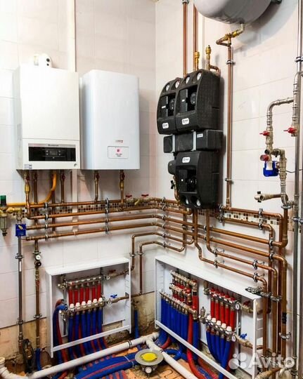 Монтаж отопления / замена радиаторов / теплый пол