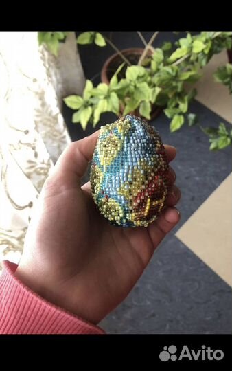 Пасхальное яйцо из бисера