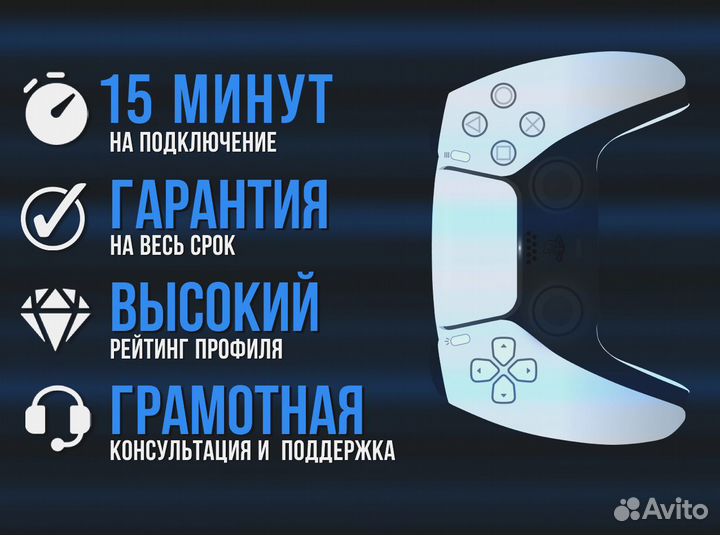 Подписка PS Plus PS4 PS5 + Assassin's