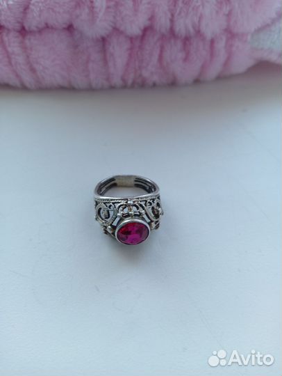 Кольцо серебро