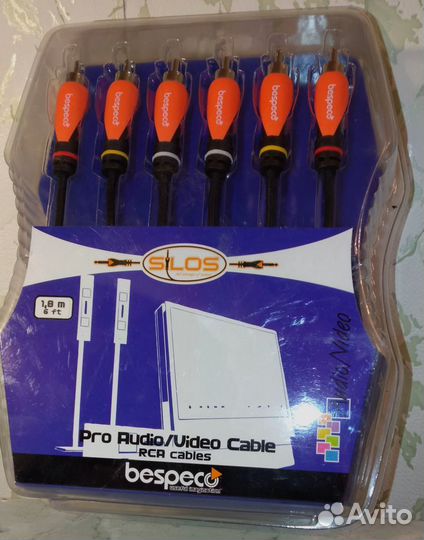 Кабель 3RCA - 3RCA 1,8 метра bespeco