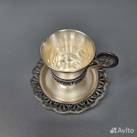 Кофейная пара СССР мельхиор