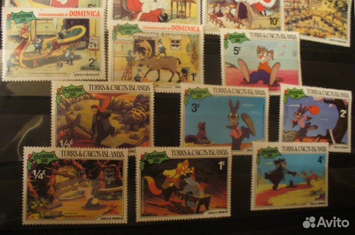 Мультфильмы. уолт дисней- набор 21 марка