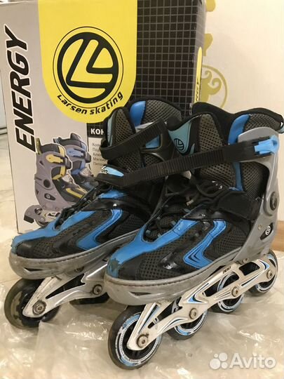 Ролики раздвижные М (37р.-40р.) Larsen c защитой