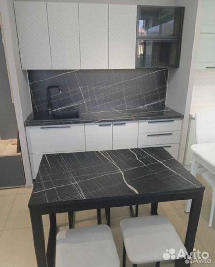 Кухня серая мдф 2 метра в наличии