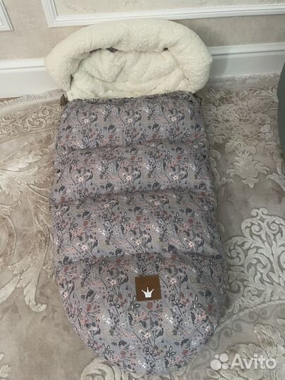 Конверт зимний овчина для малыша