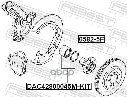 Подшипник пер.mazda 3 BK 2003-2008