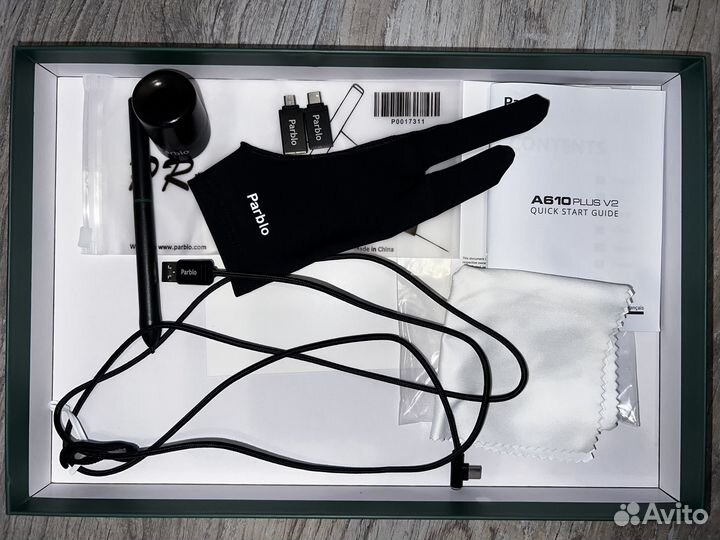 Parblo a610 plus v2 графический планшет