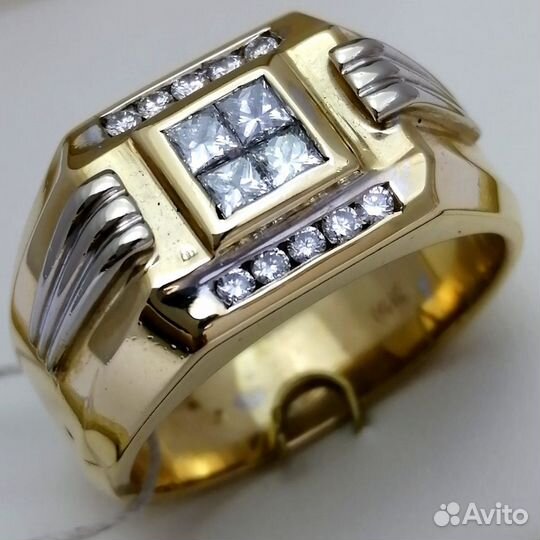 Перстень / размер 20,5 / 14,34г / Золото585 / брил